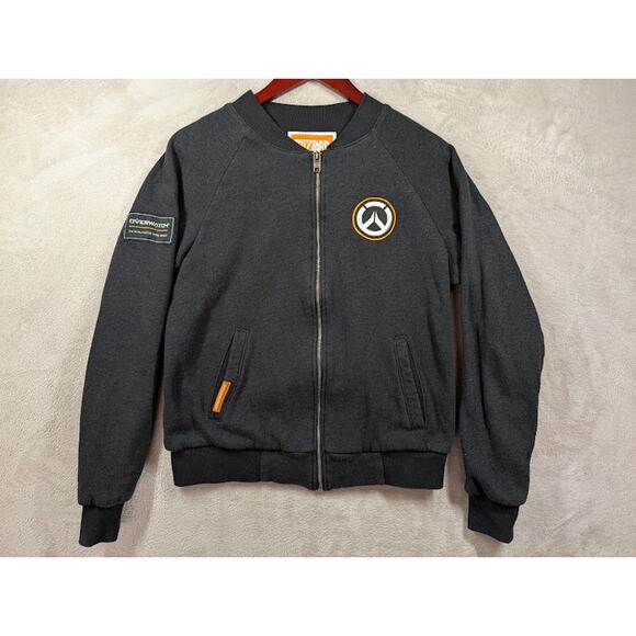 Overwatch Fleece Bomber Jacket Men's Size Small Blizzard Official - Picture 1 of 10